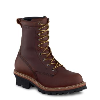 Red Wing LoggerMax 9-inch Insulated Waterproof Soft Toe Logger Werkschoenen Heren DonkerBruin - 219
